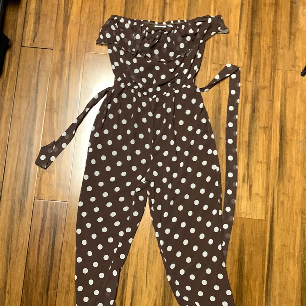 Strapless Jumpsuit size Large